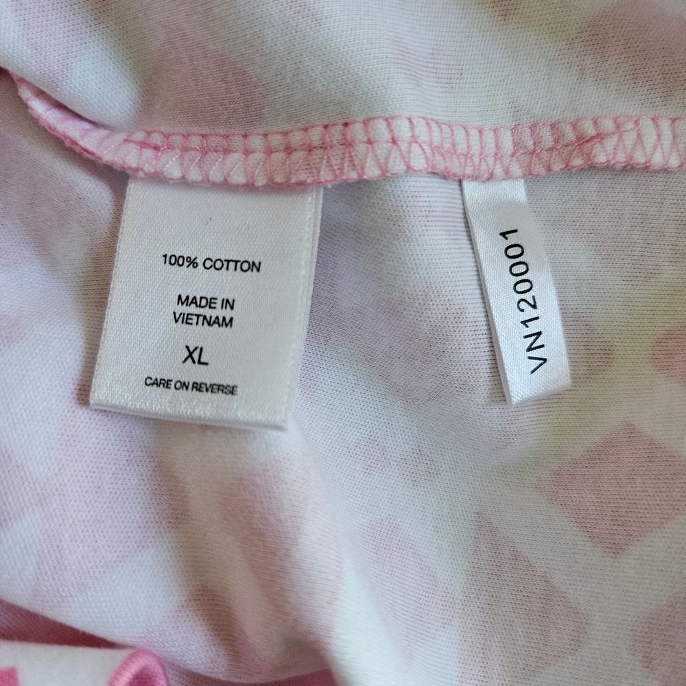 NY & Co Tank Dress Womens XL Cotton Mini Sleeveless Pink Geometric Retro Summer - Picture 6 of 7